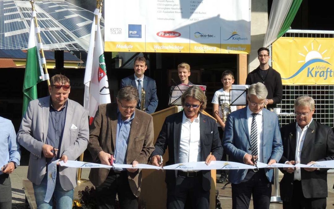 Eröffnung Sonnenkraftwerk ECO-Park Wernersdorf